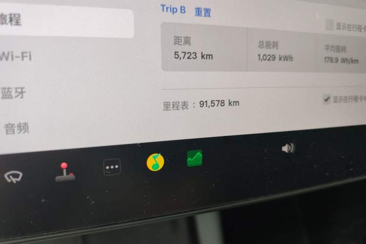 Used Tesla Model Y 2021 Long-Range All-Wheel-Drive Version Odometer Close Up