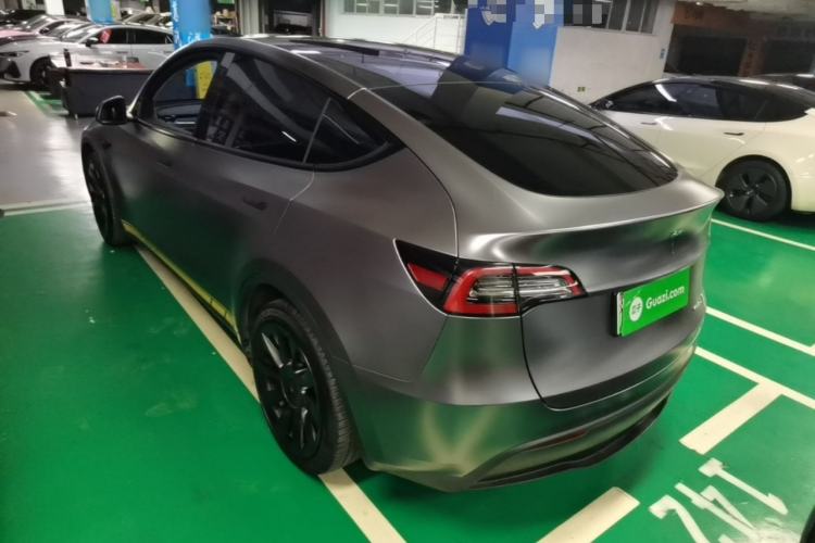 Used Tesla Model Y 2021 Standard Range Rear-Wheel Drive Version Rear Left 45 Deg