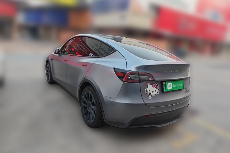Used Tesla Model Y 2021 Standard Range Rear-Wheel Drive Version Rear Left 45 Deg