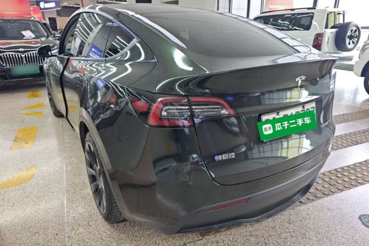 Used Tesla Model Y 2021 Standard Range Rear-Wheel Drive Version Rear Left 45 Deg