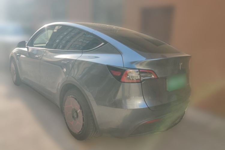 Used Tesla Model Y 2021 Revised Version 2 Long-Range All-Wheel-Drive Edition Rear Left 45 Deg