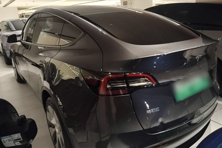 Used Tesla Model Y 2021 Standard Range Rear-Wheel Drive Version Rear Left 45 Deg