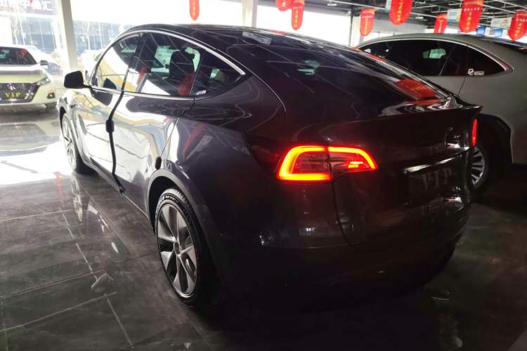 Used Tesla Model Y 2021 Standard Range Rear-Wheel Drive Version Rear Left 45 Deg