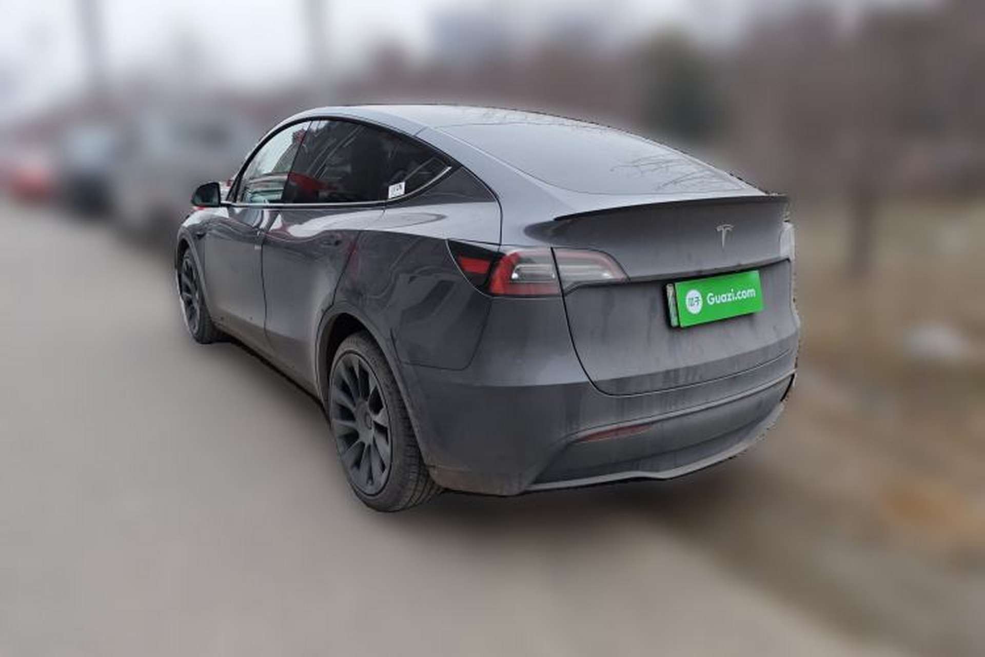 Used Tesla Model Y 2021 Long-Range All-Wheel-Drive Version 3D7 Rear Left 45 Deg