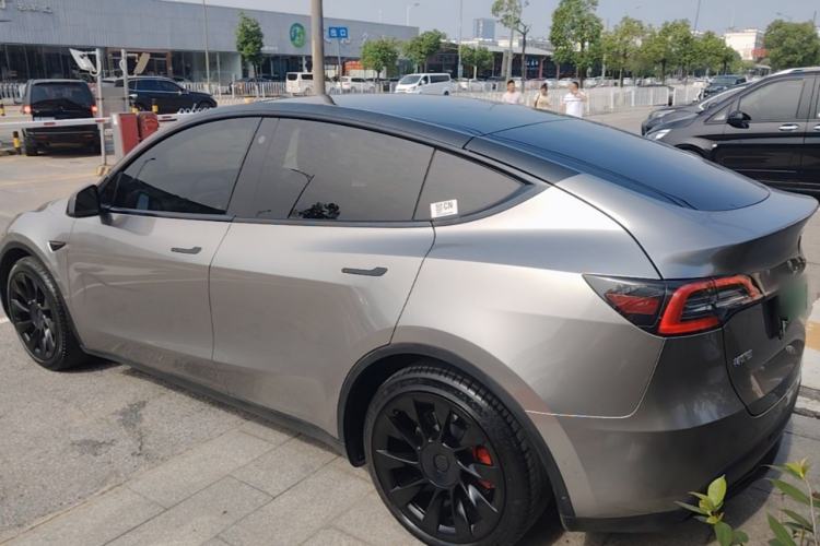 Used Tesla Model Y 2021 Standard Range Rear-Wheel Drive Version Rear Left 45 Deg