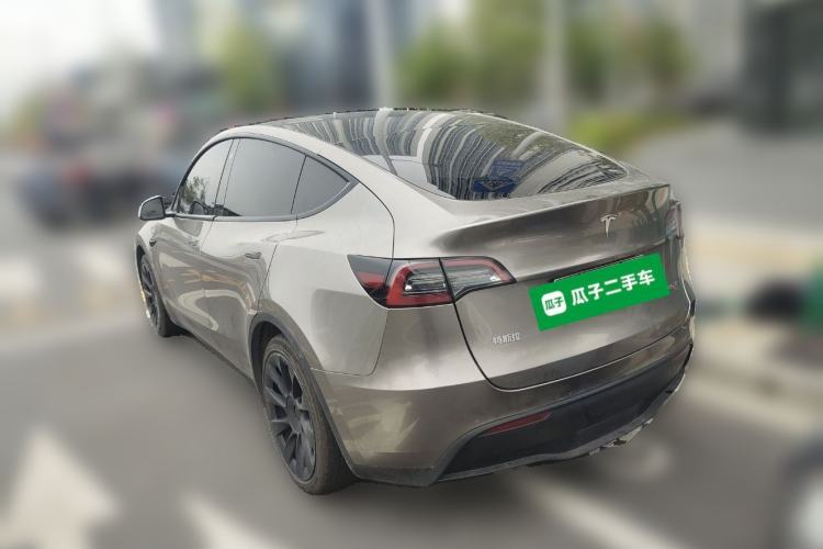 Used Tesla Model Y 2021 Revised Version 2 Long-Range All-Wheel-Drive Edition Rear Left 45 Deg