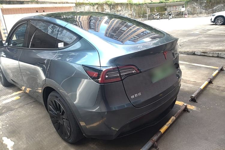 Used Tesla Model Y 2021 Standard Range Rear-Wheel Drive Version Rear Left 45 Deg