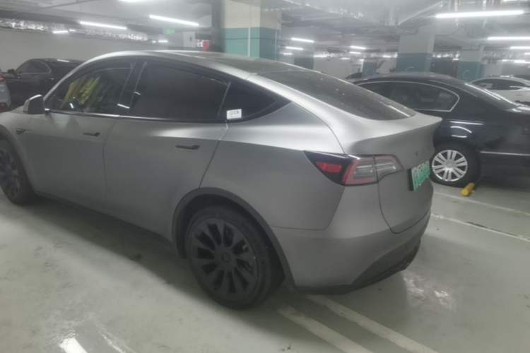 Used Tesla Model Y 2021 Standard Range Rear-Wheel Drive Version Rear Left 45 Deg