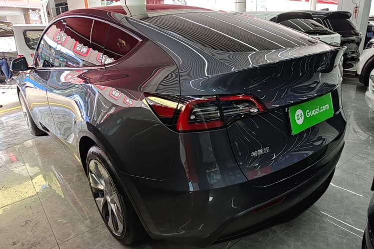 Used Tesla Model Y 2021 Standard Range Rear-Wheel Drive Version Rear Left 45 Deg