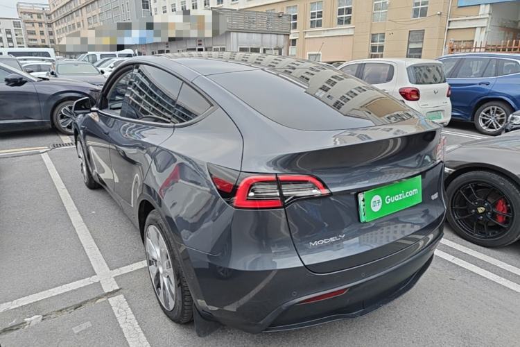Used Tesla Model Y 2021 Standard Range Rear-Wheel Drive Version Rear Left 45 Deg