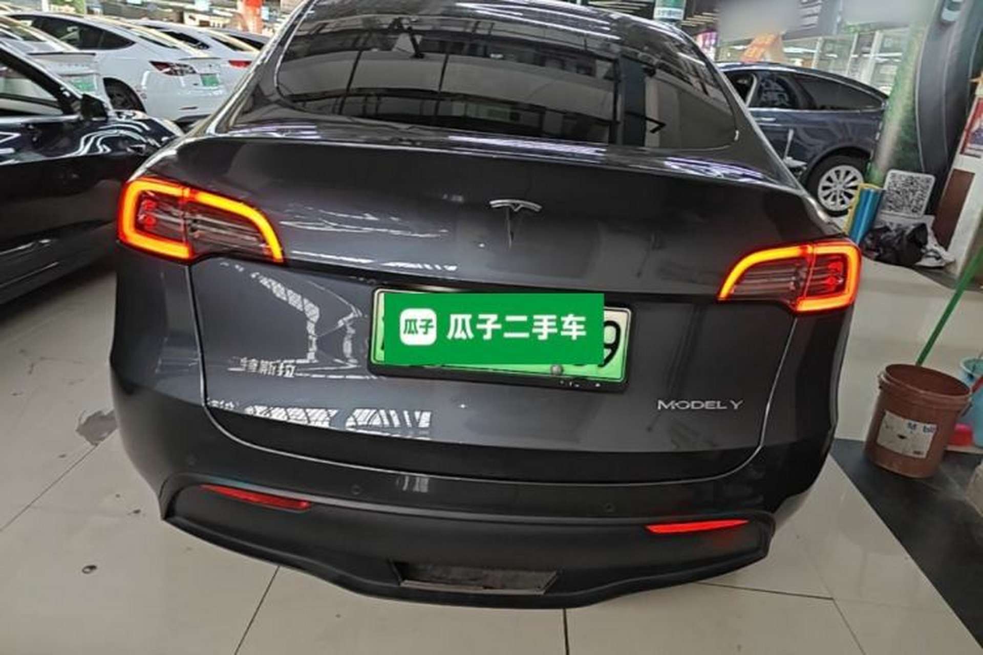 Used Tesla Model Y 2021 Long-Range All-Wheel-Drive Version 3D7 Rear