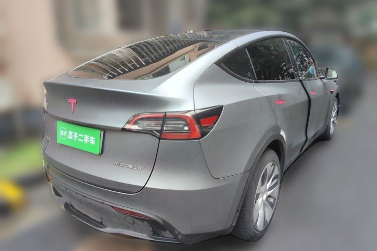 Used Tesla Model Y 2021 Standard Range Rear-Wheel Drive Version Rear Right 45 Deg