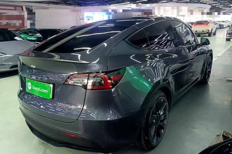 Used Tesla Model Y 2021 Performance High-Performance All-Wheel-Drive Version Rear Right 45 Deg