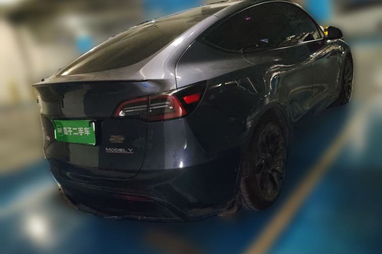 Used Tesla Model Y 2021 Performance High-Performance All-Wheel-Drive Version Rear Right 45 Deg