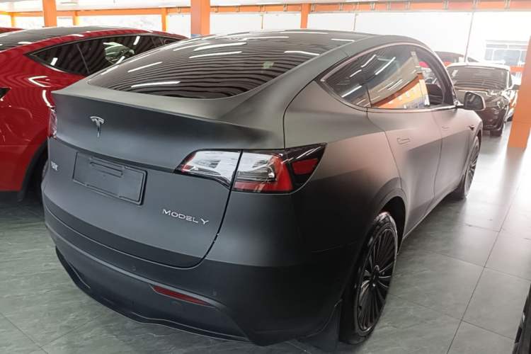 Used Tesla Model Y 2021 Long-Range All-Wheel-Drive Version 3D7 Rear Right 45 Deg