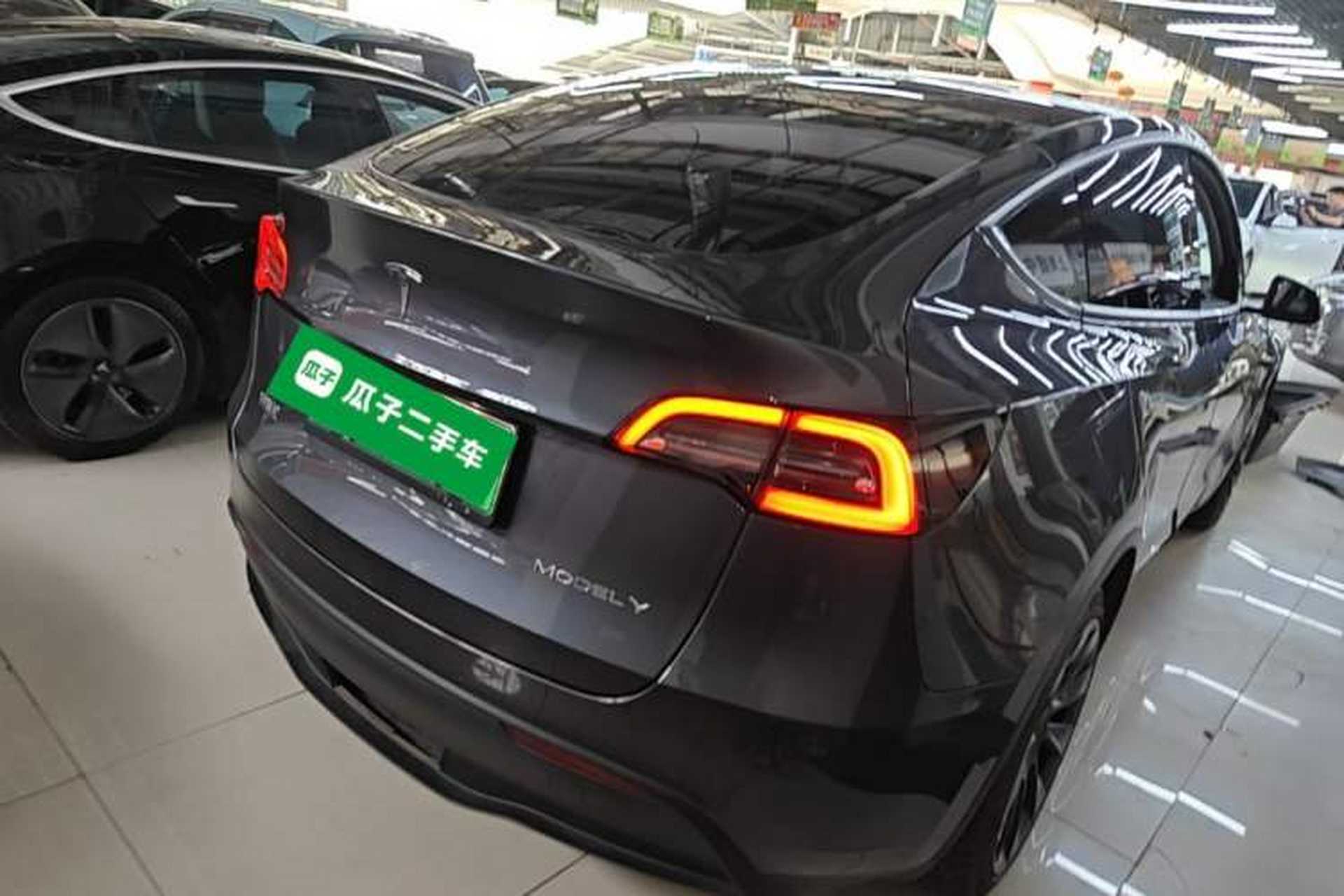 Used Tesla Model Y 2021 Long-Range All-Wheel-Drive Version 3D7 Rear Right 45 Deg