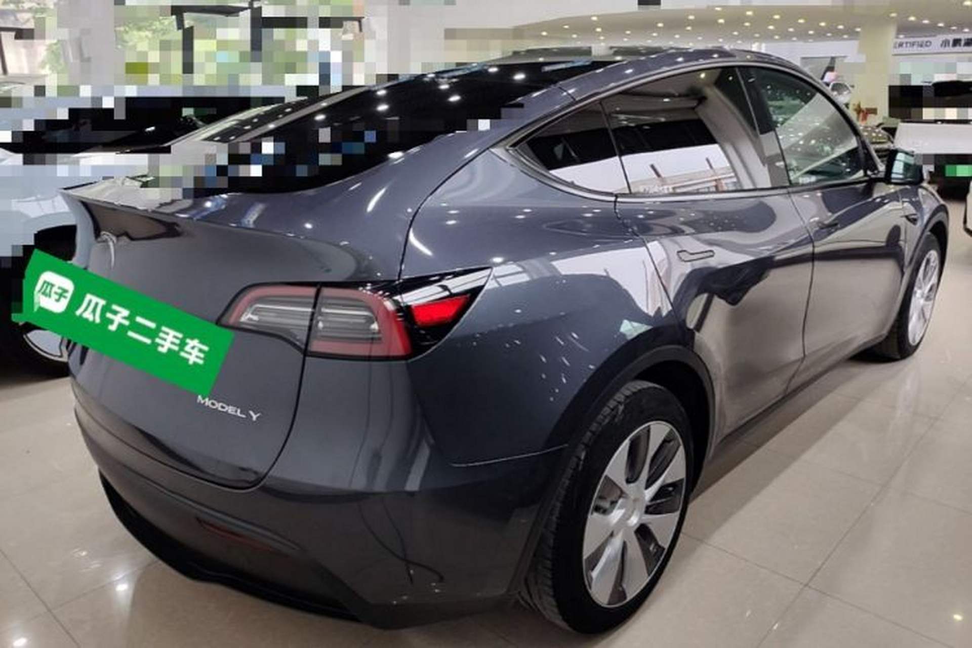 Used Tesla Model Y 2021 Standard Range Rear-Wheel Drive Version Rear Right 45 Deg