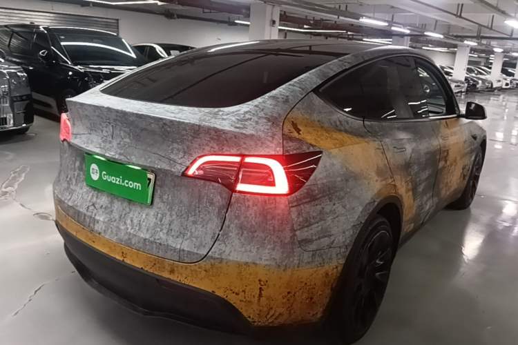 Used Tesla Model Y 2021 Standard Range Rear-Wheel Drive Version Rear Right 45 Deg