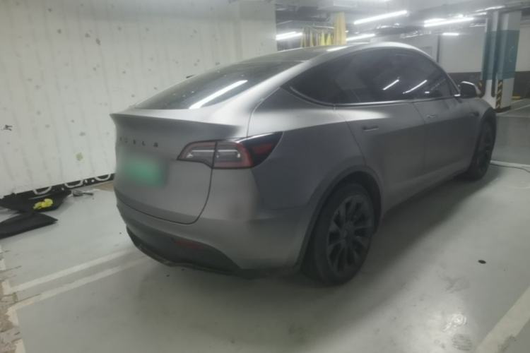 Used Tesla Model Y 2021 Standard Range Rear-Wheel Drive Version Rear Right 45 Deg