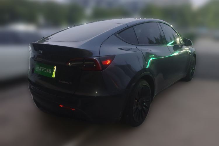 Used Tesla Model Y 2021 Standard Range Rear-Wheel Drive Version Rear Right 45 Deg