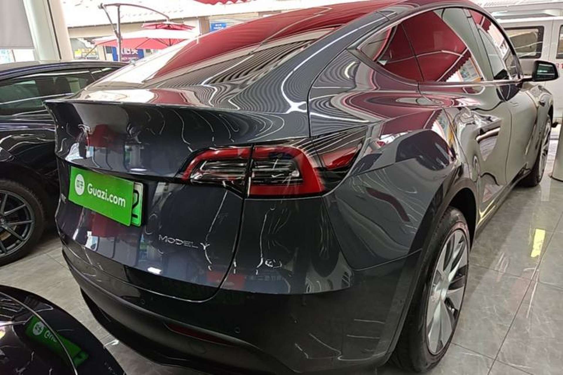 Used Tesla Model Y 2021 Standard Range Rear-Wheel Drive Version Rear Right 45 Deg