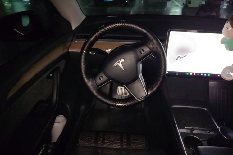 Used Tesla Model Y 2021 Standard Range Rear-Wheel Drive Version Steering Wheel