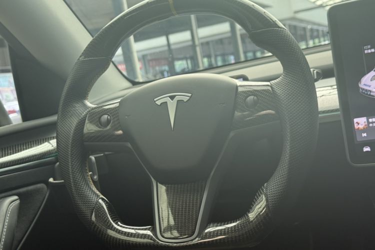Used Tesla Model Y 2021 Standard Range Rear-Wheel Drive Version Steering Wheel