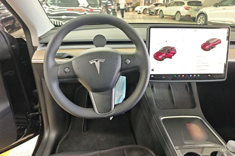 Used Tesla Model Y 2021 Standard Range Rear-Wheel Drive Version Steering Wheel
