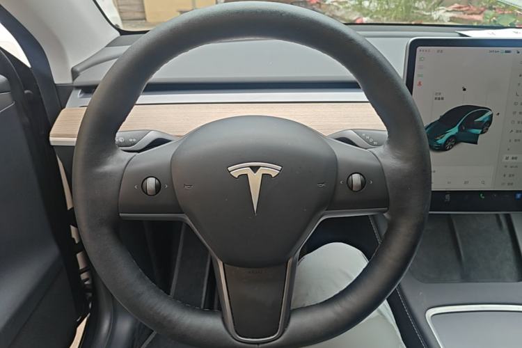 Used Tesla Model Y 2021 Standard Range Rear-Wheel Drive Version Steering Wheel