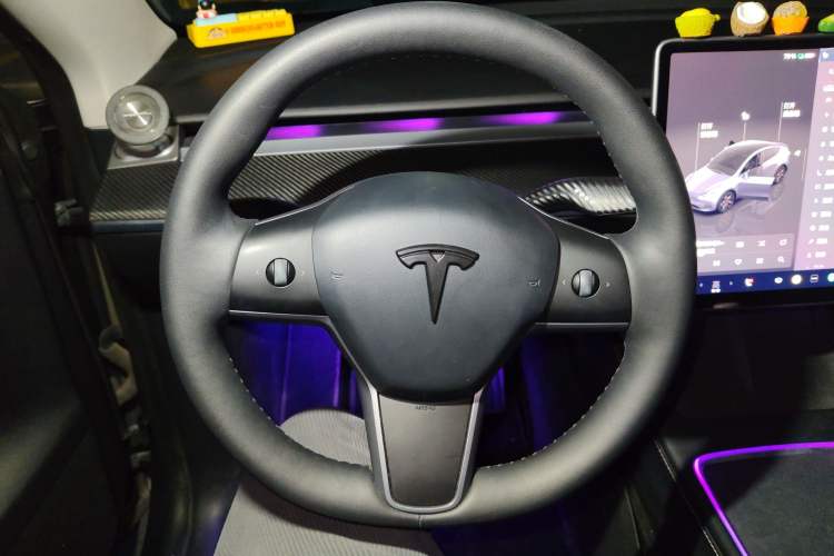 Used Tesla Model Y 2021 Performance High-Performance All-Wheel-Drive Version Steering Wheel