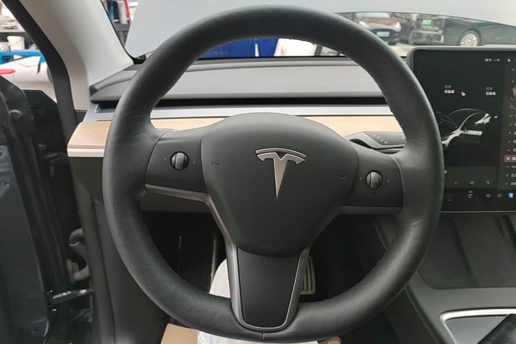 Used Tesla Model Y 2021 Long-Range All-Wheel-Drive Version Steering Wheel
