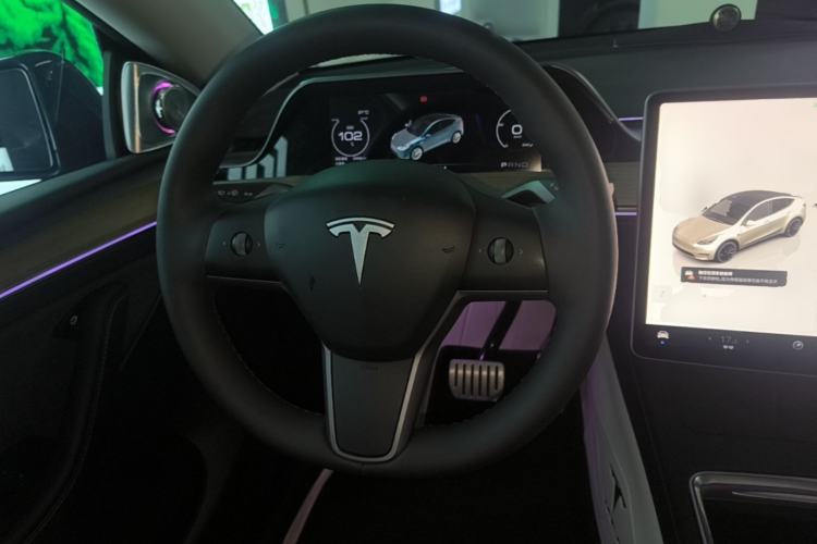 Used Tesla Model Y 2021 Performance High-Performance All-Wheel-Drive Version Steering Wheel