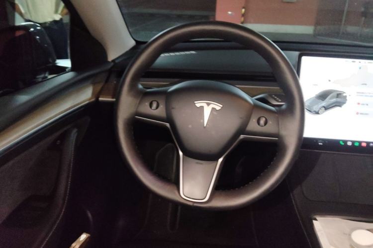 Used Tesla Model Y 2021 Standard Range Rear-Wheel Drive Version Steering Wheel