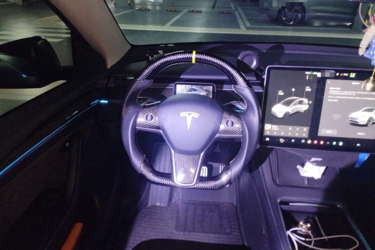 Used Tesla Model Y 2021 Standard Range Rear-Wheel Drive Version Steering Wheel