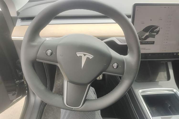 Used Tesla Model Y 2021 Standard Range Rear-Wheel Drive Version Steering Wheel