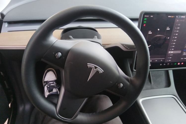 Used Tesla Model Y 2021 Revised Version 2 Long-Range All-Wheel-Drive Edition Steering Wheel