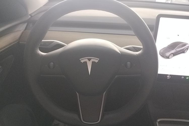 Used Tesla Model Y 2021 Standard Range Rear-Wheel Drive Version Steering Wheel