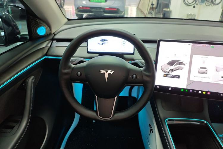 Used Tesla Model Y 2021 Standard Range Rear-Wheel Drive Version Steering Wheel