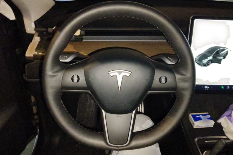 Used Tesla Model Y 2021 Revised Version Long-Range All-Wheel Drive Edition 3D5 Steering Wheel