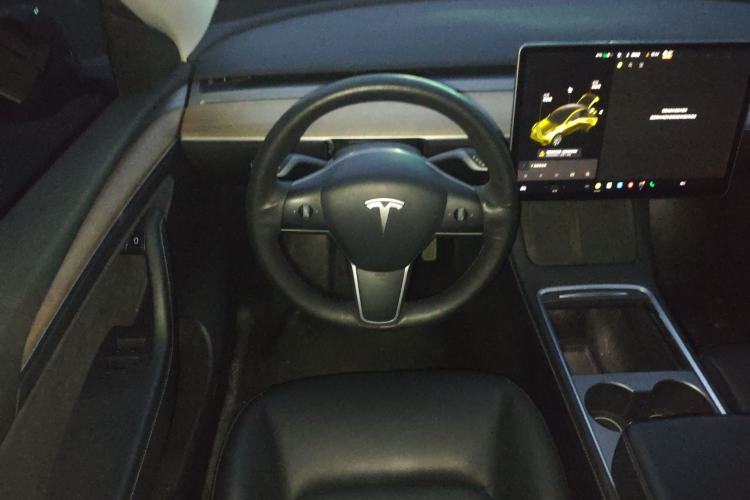 Used Tesla Model Y 2021 Standard Range Rear-Wheel Drive Version Steering Wheel