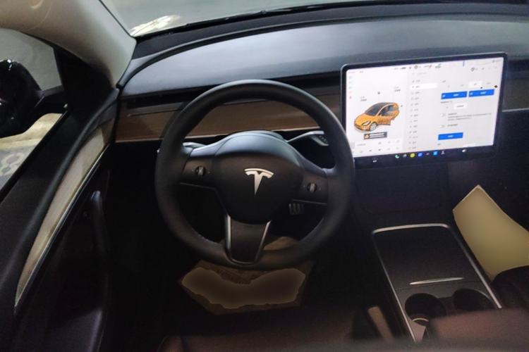 Used Tesla Model Y 2021 Standard Range Rear-Wheel Drive Version Steering Wheel