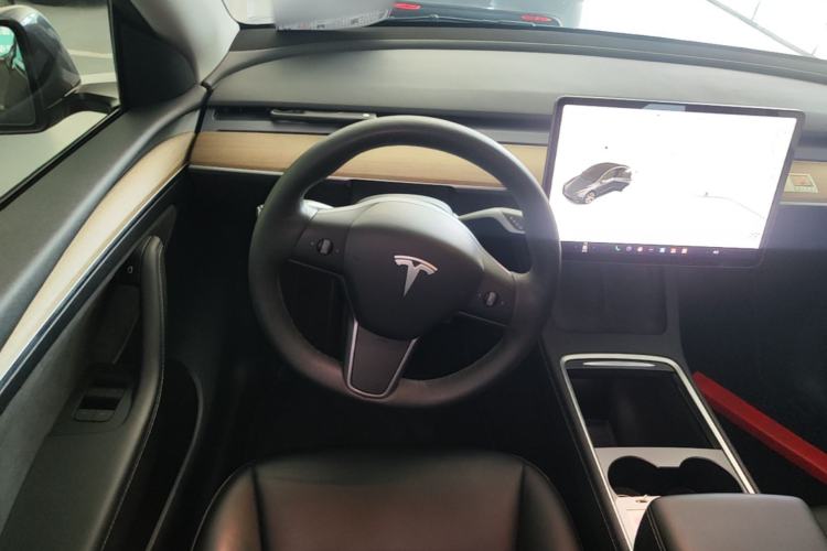 Used Tesla Model Y 2021 Standard Range Rear-Wheel Drive Version Steering Wheel