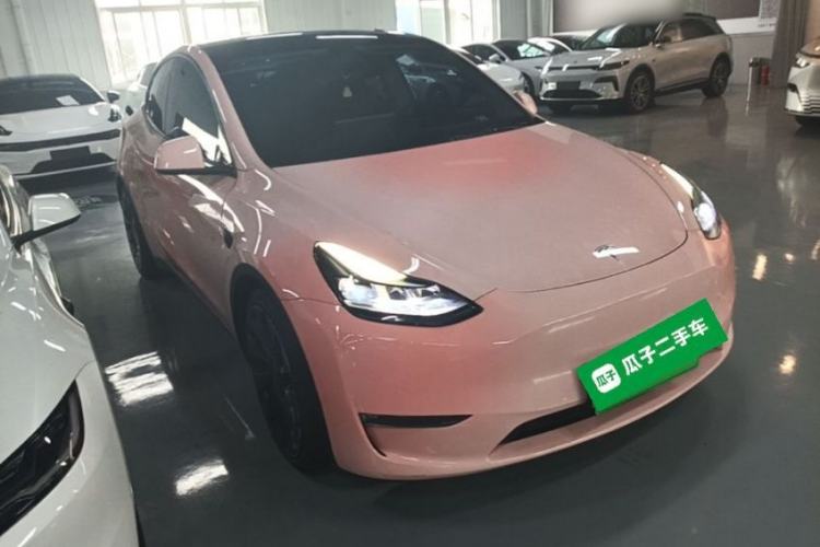 Used Tesla Model Y 2021 Performance High-Performance All-Wheel-Drive Version Front Right 45 Deg