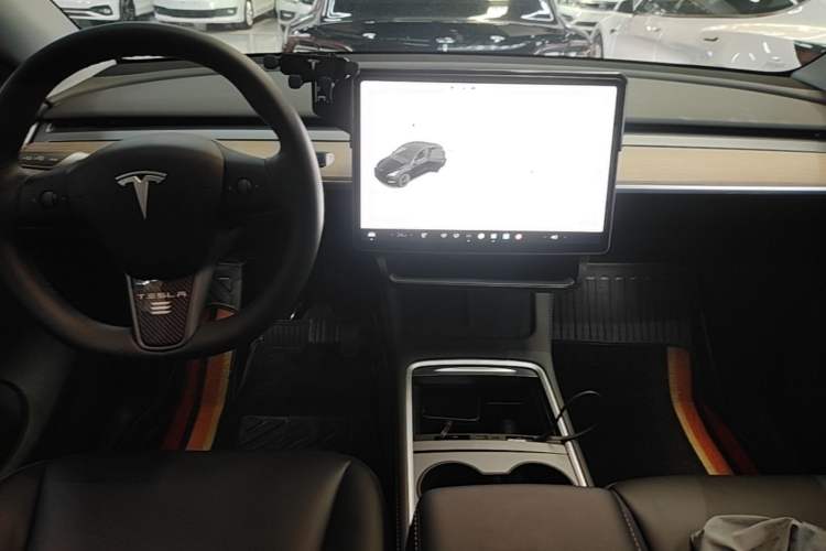 Used Tesla Model Y 2021 Standard Range Rear-Wheel Drive Version Audio And AC Panel