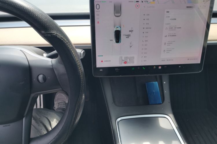 Used Tesla Model Y 2021 Long-Range All-Wheel-Drive Version Audio And AC Panel