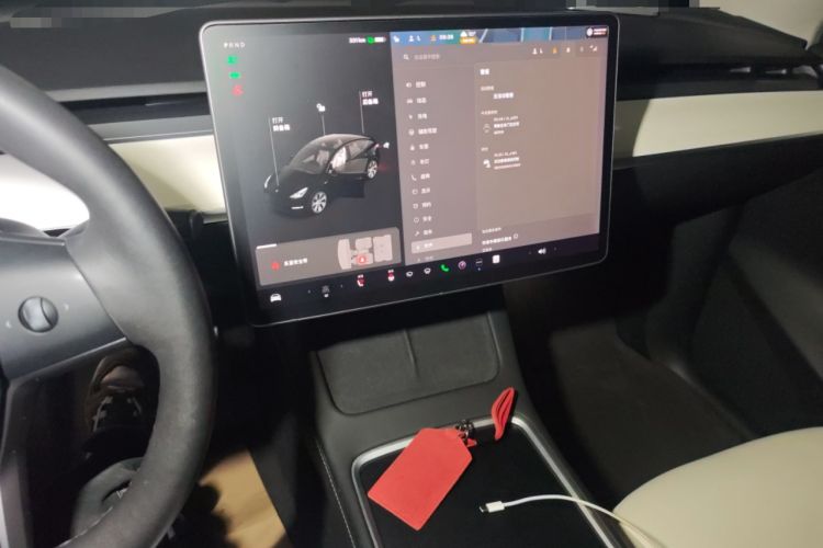 Used Tesla Model Y 2021 Standard Range Rear-Wheel Drive Version Audio And AC Panel