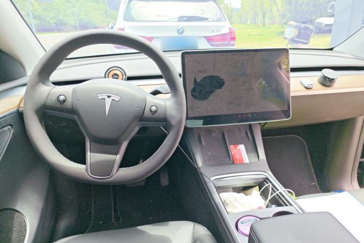 Used Tesla Model Y 2021 Standard Range Rear-Wheel Drive Version Center Console