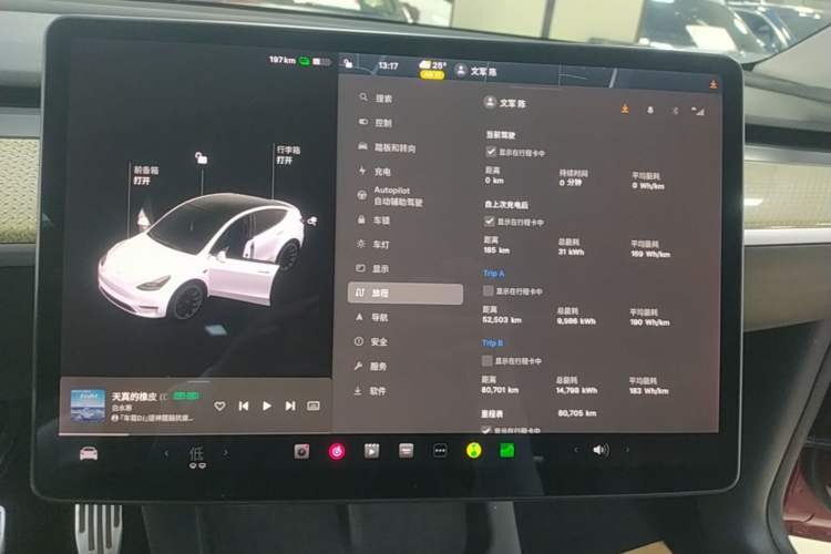 Used Tesla Model Y 2021 Long-Range All-Wheel-Drive Version Instrument Cluster