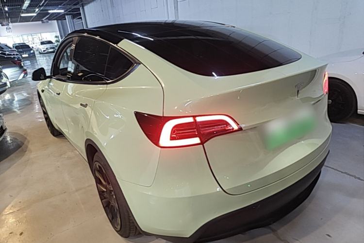 Used Tesla Model Y 2021 Standard Range Rear-Wheel Drive Version Rear Left 45 Deg