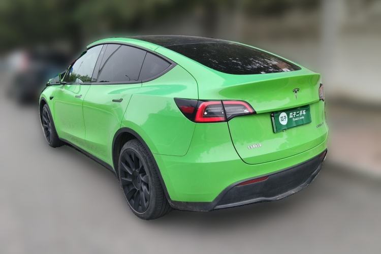 Used Tesla Model Y 2021 Standard Range Rear-Wheel Drive Version Rear Left 45 Deg